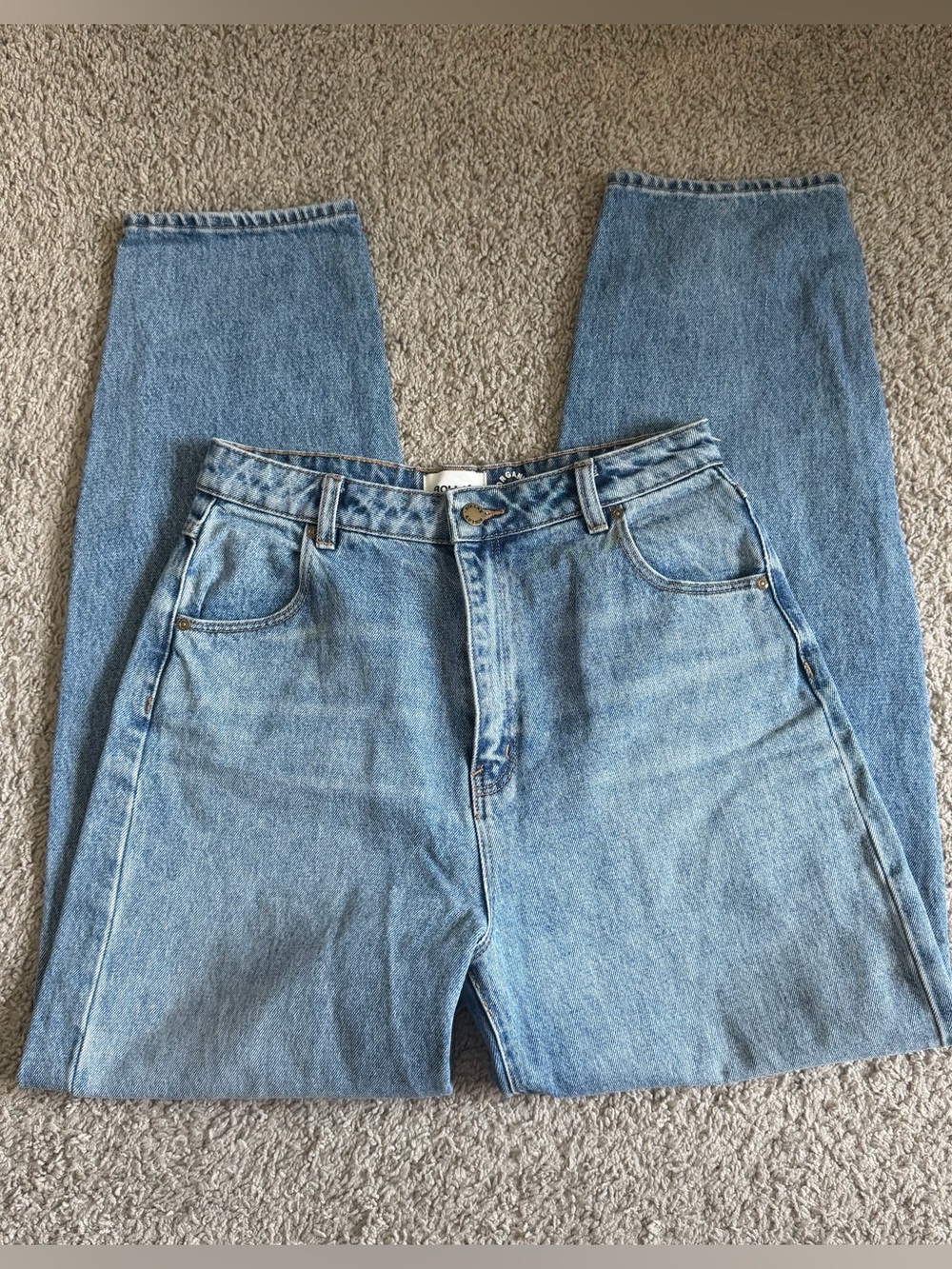 Rollas Genie Super High Rise 80s Balloon Leg Denim Jeans